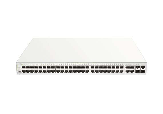 D-Link DBS-2000-52MP 48-Ports 10/100/1000Mbps PoE + 4-Ports Combo GE/SFP Cloud Networking Switch